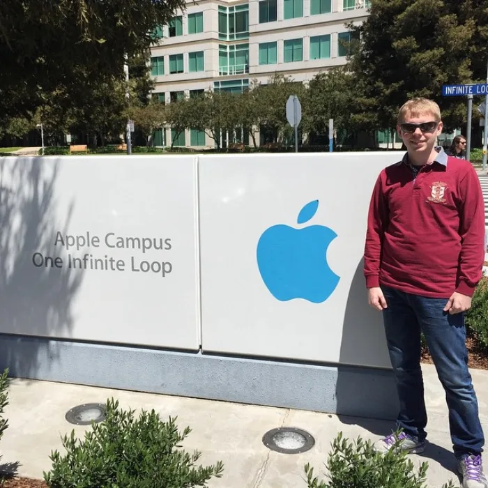 Kirill at the Apple Infinite Loop campus